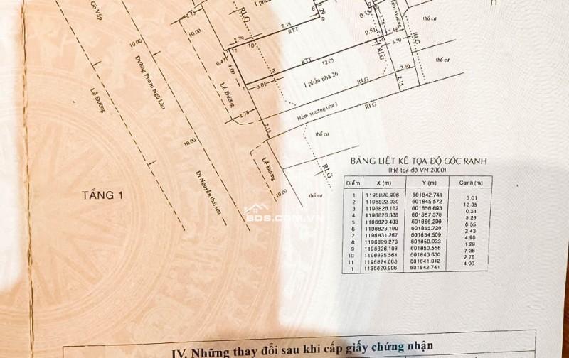 Lô đất MT Phạm Ngũ Lão, P4, GV 70 m2 - 10.5 tỷ có thể thương lượng